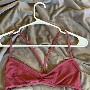 Tillys Swim top burgundy